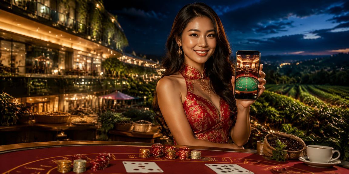 Không khí giải trí casino rực rỡ ánh đèn neon tại Cần Thơ