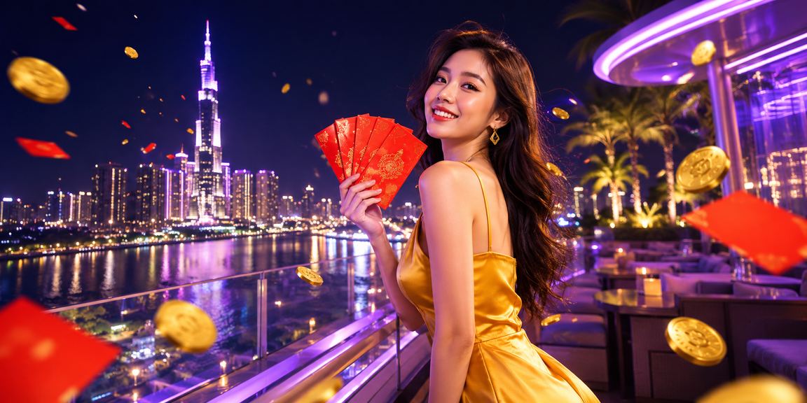 Không khí thưởng phong bì đỏ và ánh đèn neon tại TP. Hồ Chí Minh biểu trưng cho ưu đãi VIP