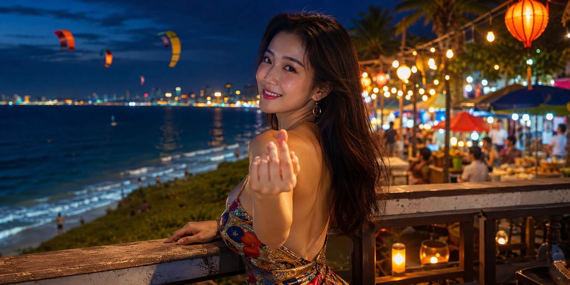 Không khí chợ đêm Mũi Né với người chơi bài thư giãn sau ngày dài
